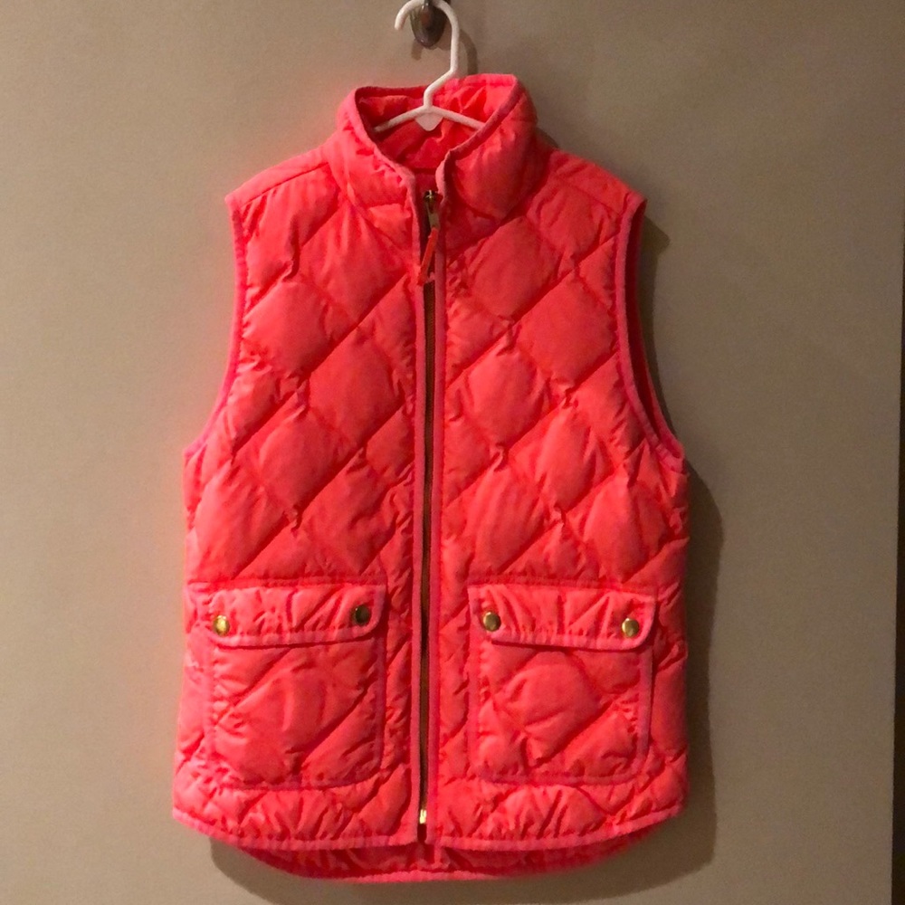 Jcrew Excursion Vest, Neon Pink, XS